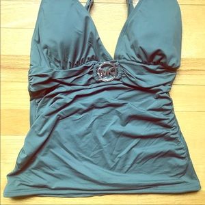Michael Kors Army green tankini top.